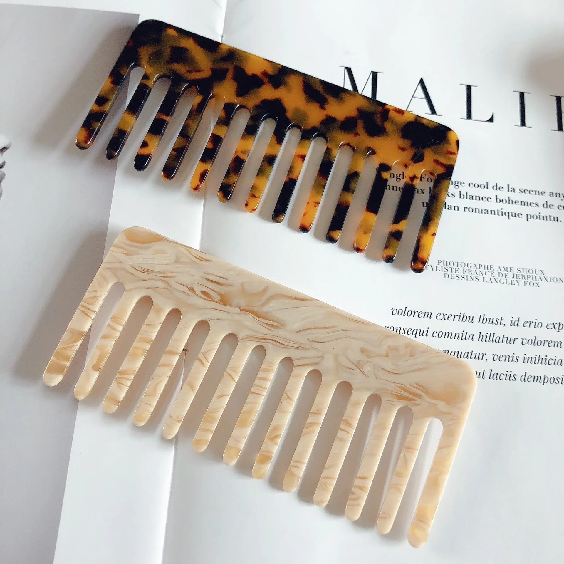 Hair Care Korean Products - Koreanische Mode Acetat bunte Friseur Kamm