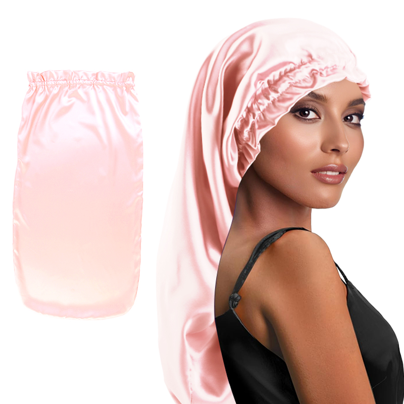 Hair Care China - Neue lange Satin-Schlafmütze für Damen, elastische