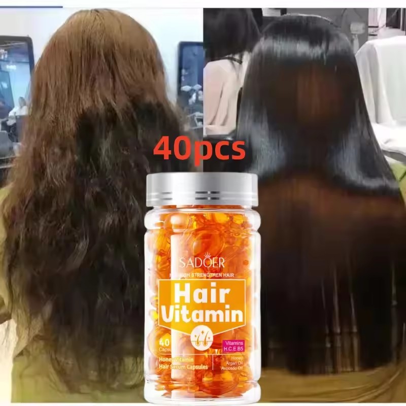 Hair Care Honey - 40Pcs Haar Vitamin Kapsel Öl Haarpflege