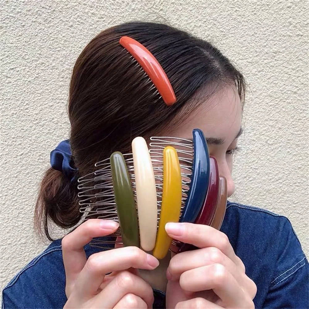 Hair Care Korean Products - Einfarbig Frauen Banana Kamm Clip Frauen