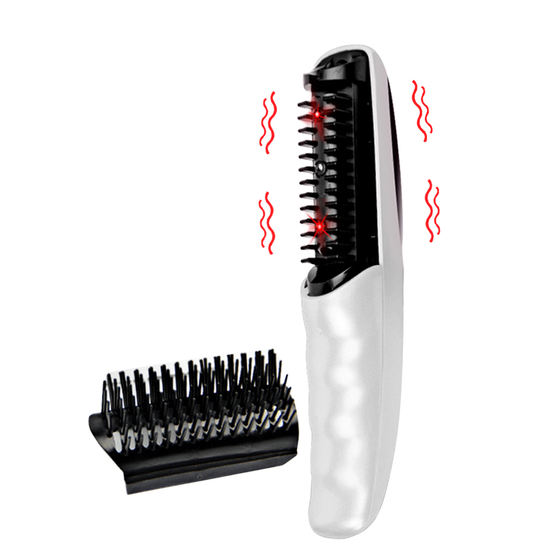 Hair Care With Protein - Elektrischer Laser-Haarwuchskamm Anti-Haarausfall-Behandlung Infrarot-Vibrations-Haarbürste Pflege-Massagegerät zur