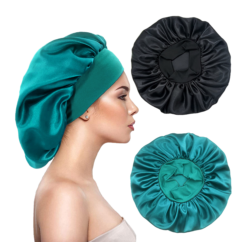 Hair Care China - 2 TEILE/LOS frauen Satin Solide Bonnets