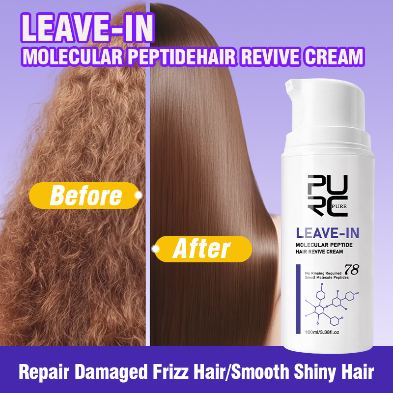 Hair Care With Protein - PURC Leave-In Keratin-Haarkrème, Reparaturmaske für geschädigtes